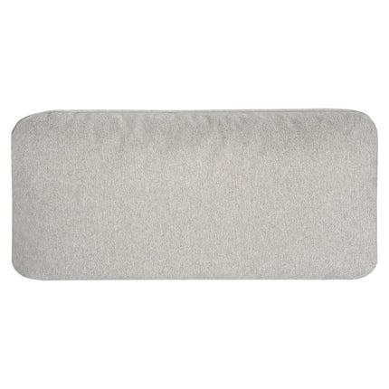 The My Cloud Cushion Cover is rectangular with slightly rounded corners and a smooth, light gray fabric, perfect for adding elegance to your sectional.