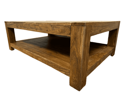 RUSTIC MANGO TWO TIER COFFEE TABLE